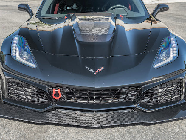 2019 CHEVROLET CORVETTE C7 ZR1 | CARBON FIBER FRONT LIP SPLITTER & SIDE WINGLETS GROUND EFFECTS